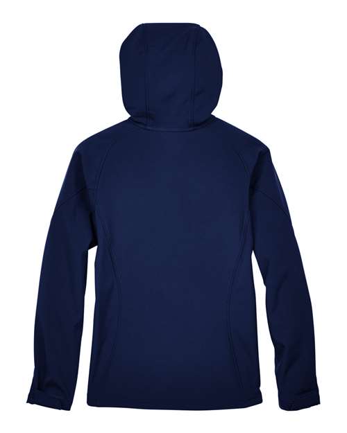 North End 78166 Women's Prospect Two-Layer Fleece Bonded Soft Shell Hooded Jacket