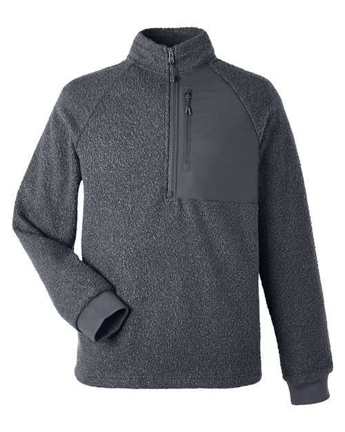 North End NE713 Men's Aura Sweater Fleece Quarter-Zip Pullover
