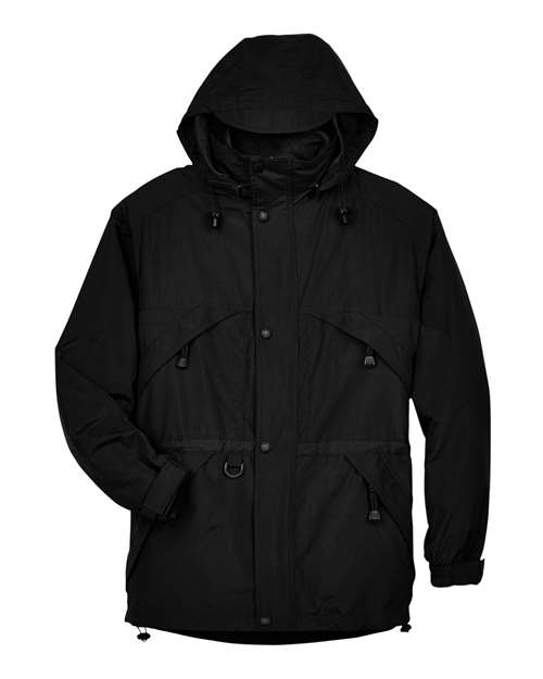 North End 88007 Men's 3-in-1 Parka with Dobby Trim