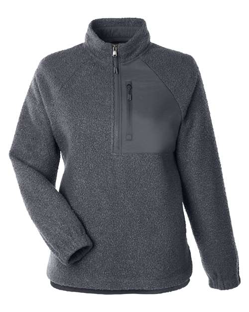 North End NE713W Women's Aura Sweater Fleece Quarter-Zip Pullover