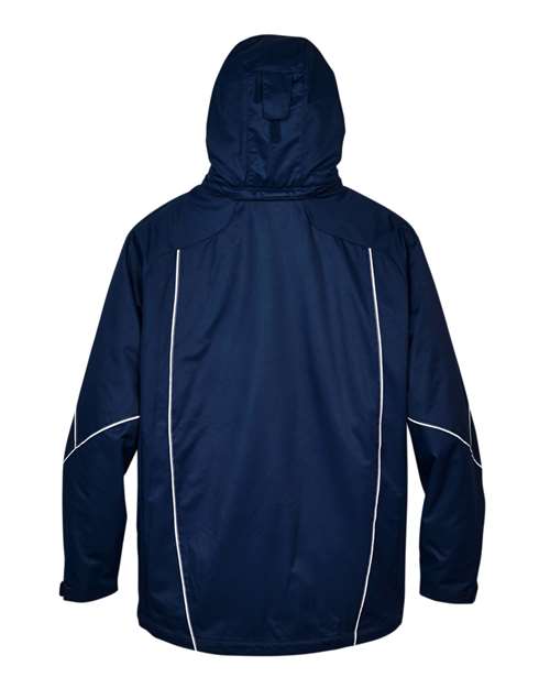 North End 88196 Men's Angle 3-In-1 Jacket with Bonded Fleece Liner