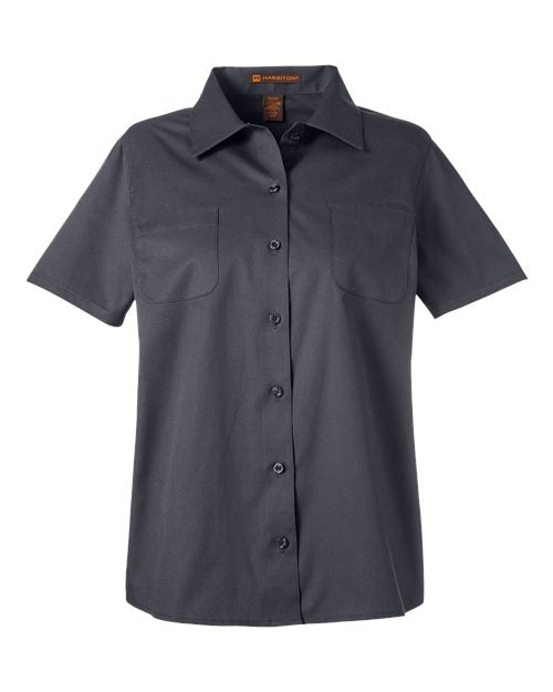 Harriton M585W Women's Advantage IL Short Sleeve Dress Shirt