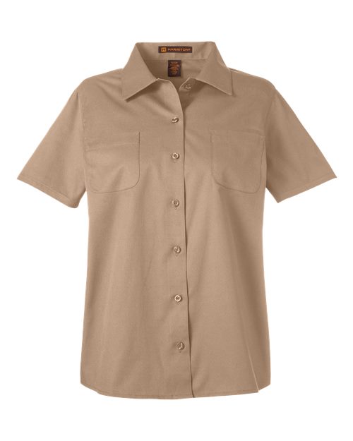 Harriton M585W Women's Advantage IL Short Sleeve Dress Shirt