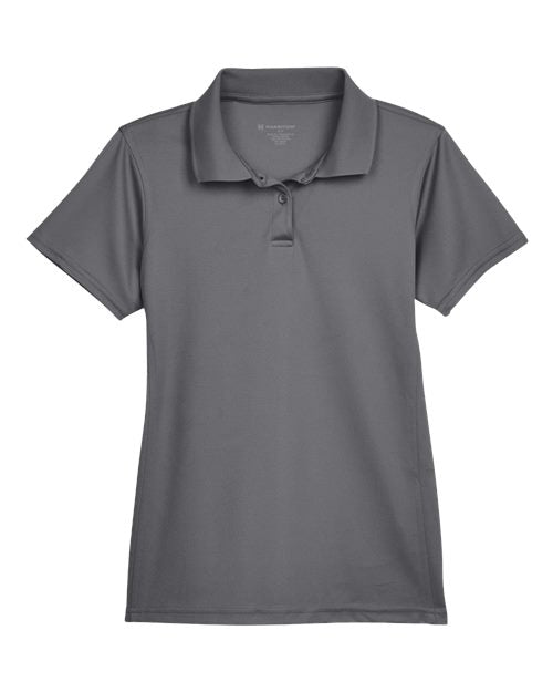 Harriton M315W Women's Polyester Jersey Polo