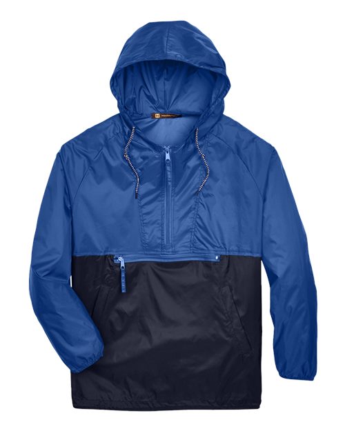 Harriton M750 Men's Packable Hooded Nylon Jacket