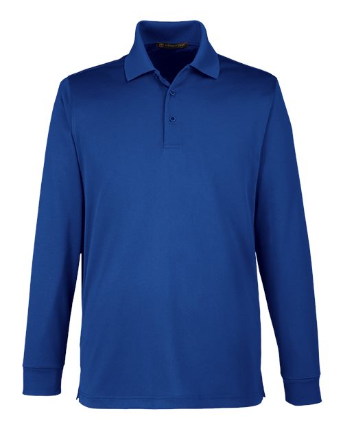 Harriton M348LT Men's Tall Advantage Long Sleeve Snag Protection Plus IL Polo