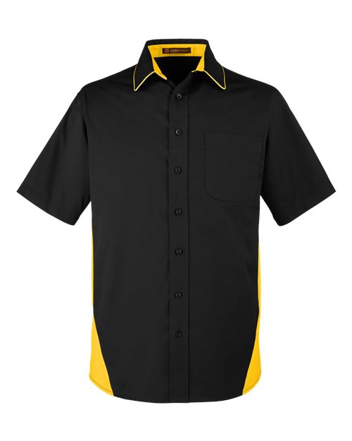 Harriton M586T Men's Tall Flash IL Colorblock Shirt