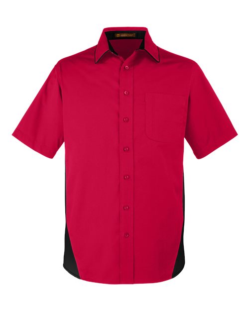 Harriton M586T Men's Tall Flash IL Colorblock Shirt