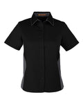 Harriton M586W Women's Flash IL Colorblock Shirt