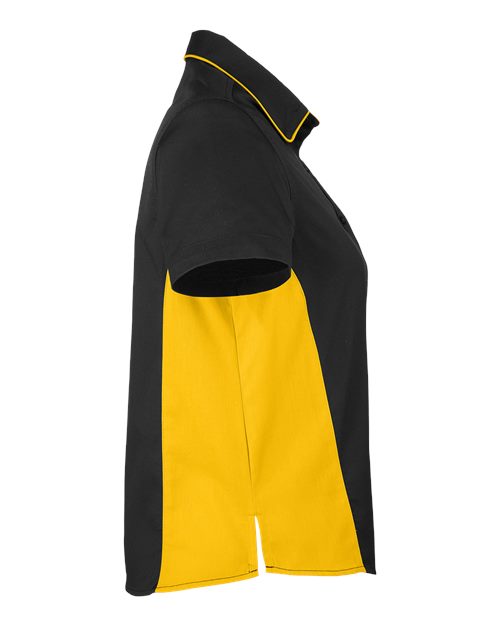 Harriton M586W Women's Flash IL Colorblock Shirt