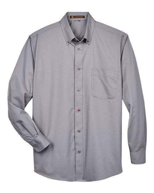 Harriton M500T Men's Tall Easy Blend™ Twill Dress Shirt