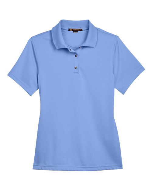 Harriton M345W Women's Advantage Snag Protection Plus IL Snap Placket Polo