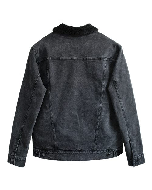 Threadfast Apparel 372J Unisex Sherpa-Lined Denim Jacket