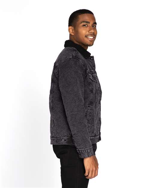 Threadfast Apparel 372J Unisex Sherpa-Lined Denim Jacket