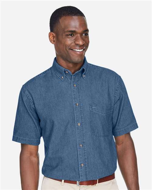 Harriton M550S Men's Denim Shirt