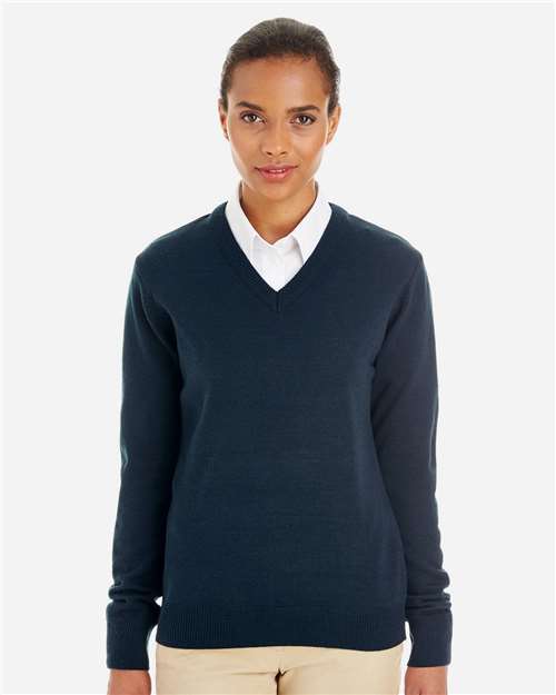 Harriton M420W Women's Pilbloc V-Neck Sweater