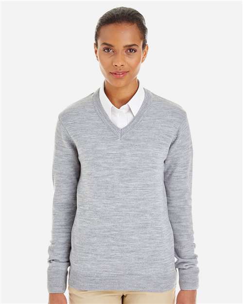 Harriton M420W Women's Pilbloc V-Neck Sweater