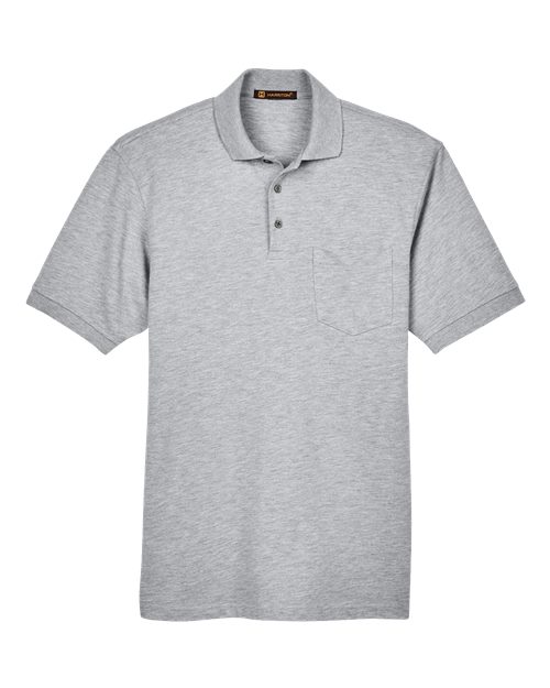 Harriton M265P Men's Easy Blend™ Polo with Pocket