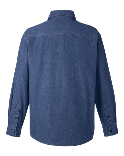Harriton M540 Unisex Denim Shirt Jacket