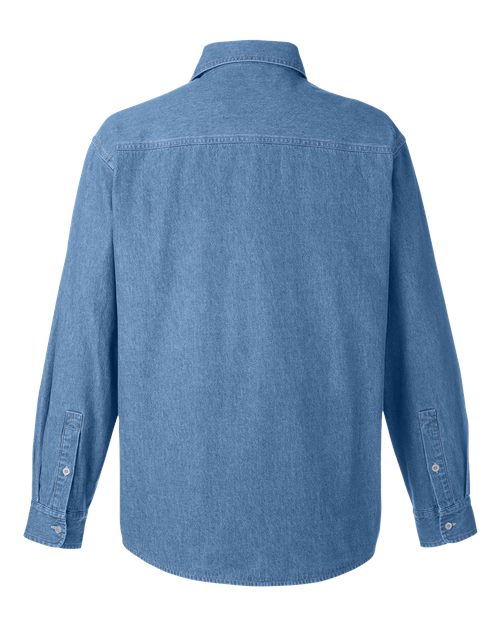 Harriton M540 Unisex Denim Shirt Jacket