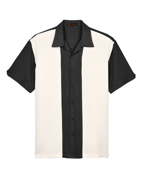 Harriton M575 Men's Two-Tone Camp Shirt