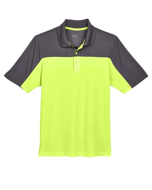 CORE365 CE101 Men's Balance Colorblock Performance Piqué Polo