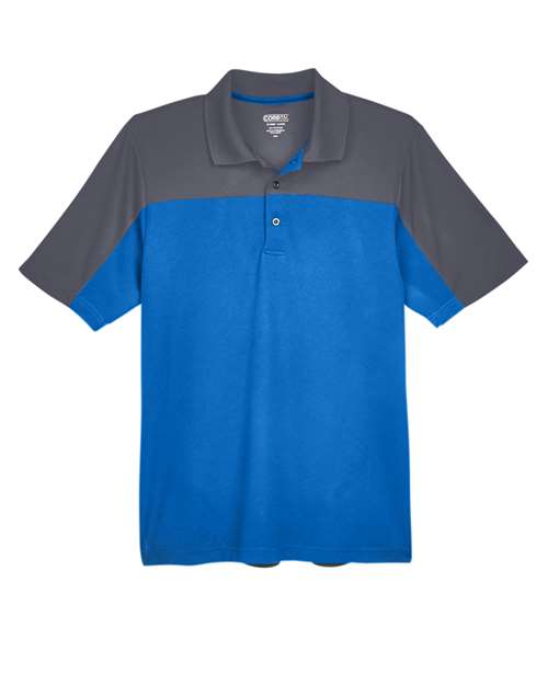 CORE365 CE101 Men's Balance Colorblock Performance Piqué Polo