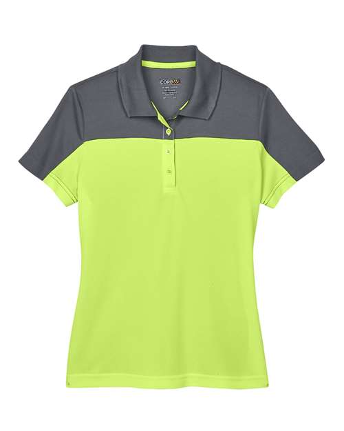CORE365 CE101W Women's Balance Colorblock Performance Piqué Polo