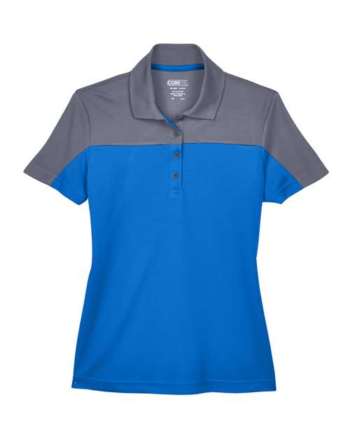 CORE365 CE101W Women's Balance Colorblock Performance Piqué Polo