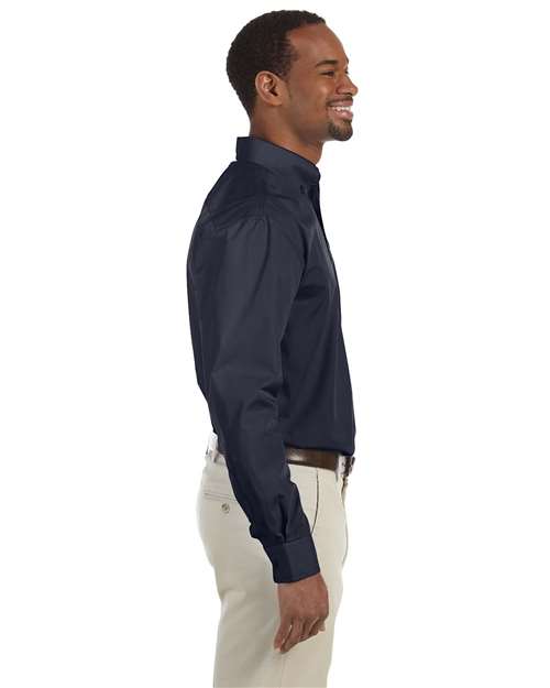 Harriton M510T Men's Tall Essential Poplin