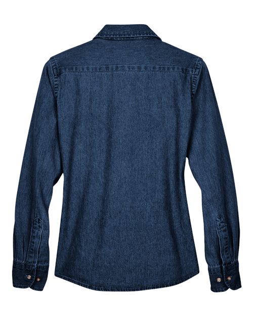 Harriton M550W Women's Denim Shirt