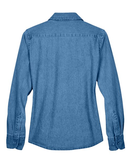 Harriton M550W Women's Denim Shirt
