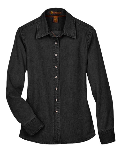 Harriton M550W Women's Denim Shirt