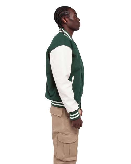 Shaka Wear SHLLJ Unisex Letterman Jacket