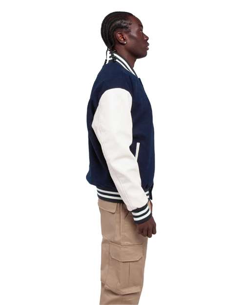 Shaka Wear SHLLJ Unisex Letterman Jacket