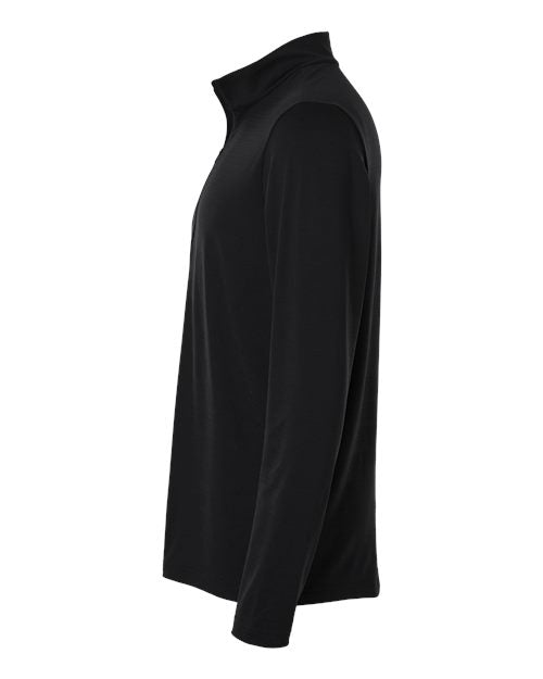 Adidas A708 Men's Textured Stripe Quarter-Zip Pullover