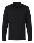 Adidas A708 Men's Textured Stripe Quarter-Zip Pullover