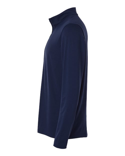 Adidas A708 Men's Textured Stripe Quarter-Zip Pullover