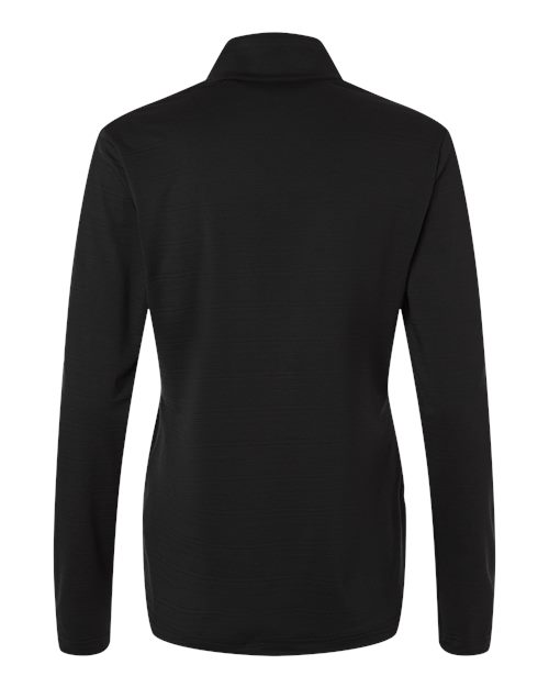 Adidas A709 Women's Textured Stripe Quarter-Zip Pullover
