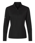 Adidas A709 Women's Textured Stripe Quarter-Zip Pullover