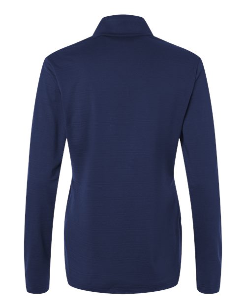 Adidas A709 Women's Textured Stripe Quarter-Zip Pullover
