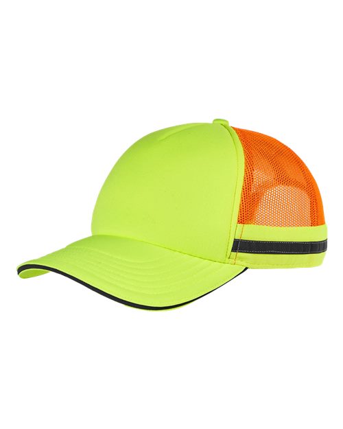 Big Accessories BA661 Safety Trucker Cap