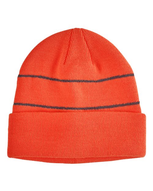 Big Accessories BA535 Reflective Cuffed Beanie