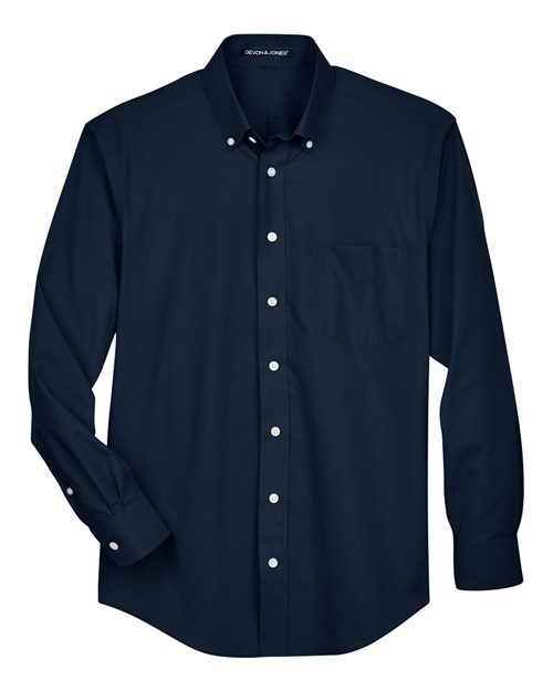 Devon & Jones D620 Men's Crown Collection® Broadcloth Woven Dress Shirt