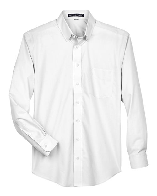 Devon & Jones D620 Men's Crown Collection® Broadcloth Woven Dress Shirt