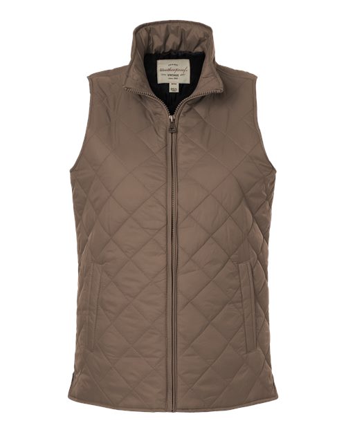 Weatherproof W207359 Women's Vintage Diamond Quilted Vest