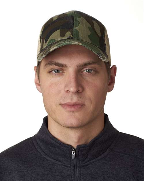 Adams Headwear OL102 Ollie Distressed Trucker Cap