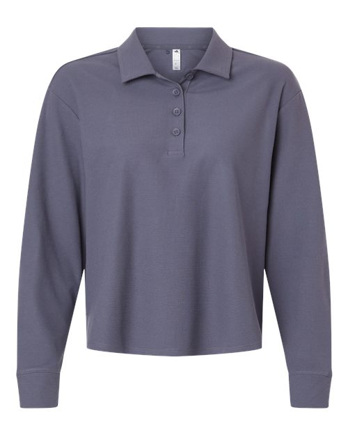 Adidas A1008 Women's Beyond Long Sleeve Loose Polo