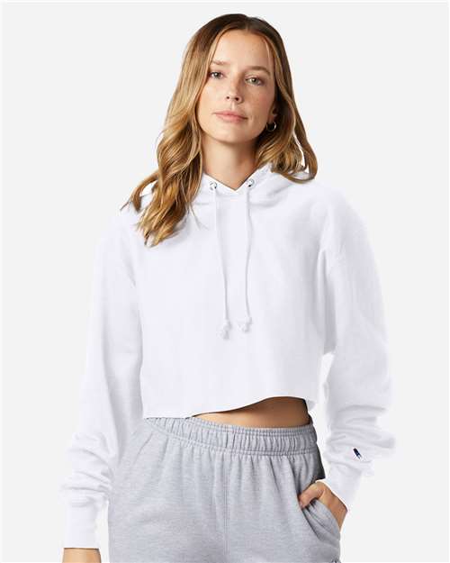 Champion RW01W Women's Reverse Weave® Hooded Cropped Sweatshirt