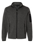 North End NE730 Men's Jasper Jacquard Full-Zip Fleece Jacket